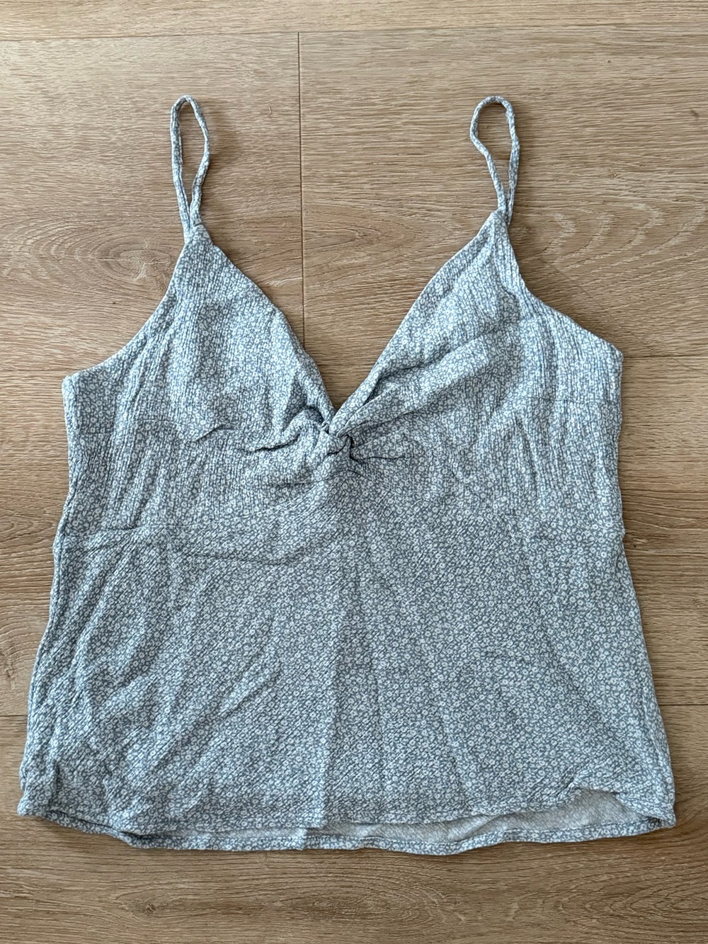 Abercrombie & Fitch A&F floral cropped twist tank S
